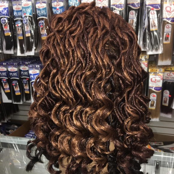 🆕 Curly Faux loc lace part wig - Picture 4 of 7